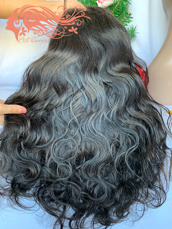 Csqueen Raw Line Wavy 4*4 HD Lace Closure wig 100% Human Hair HD Wig 200%density